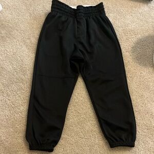 Kids Black Baseball Pants